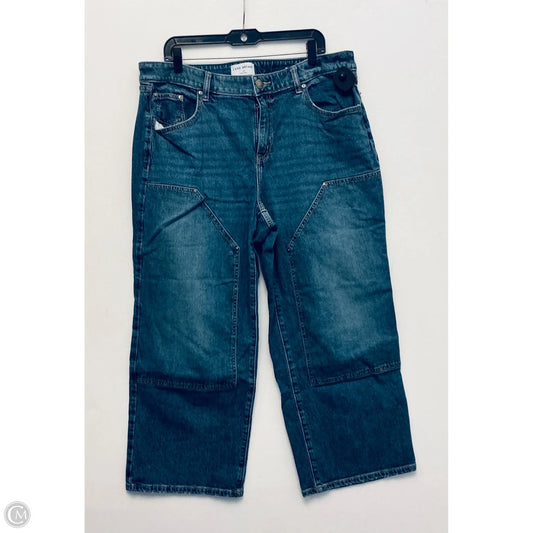 Jeans Wide Leg By Lane Bryant In Blue Denim, Size: 16