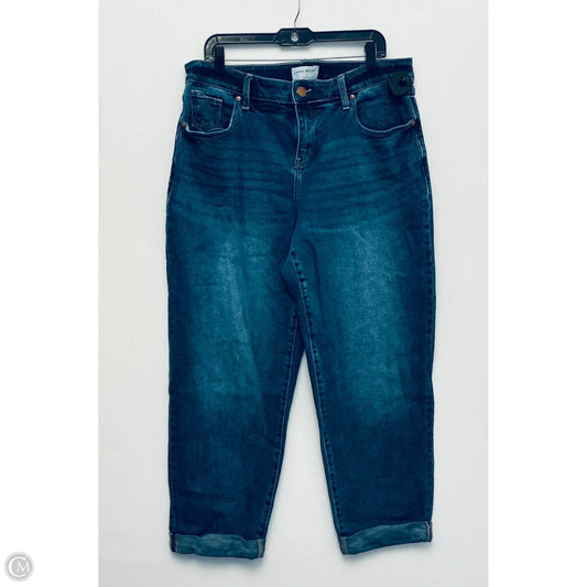 Jeans Straight By Lane Bryant In Blue Denim, Size: 14