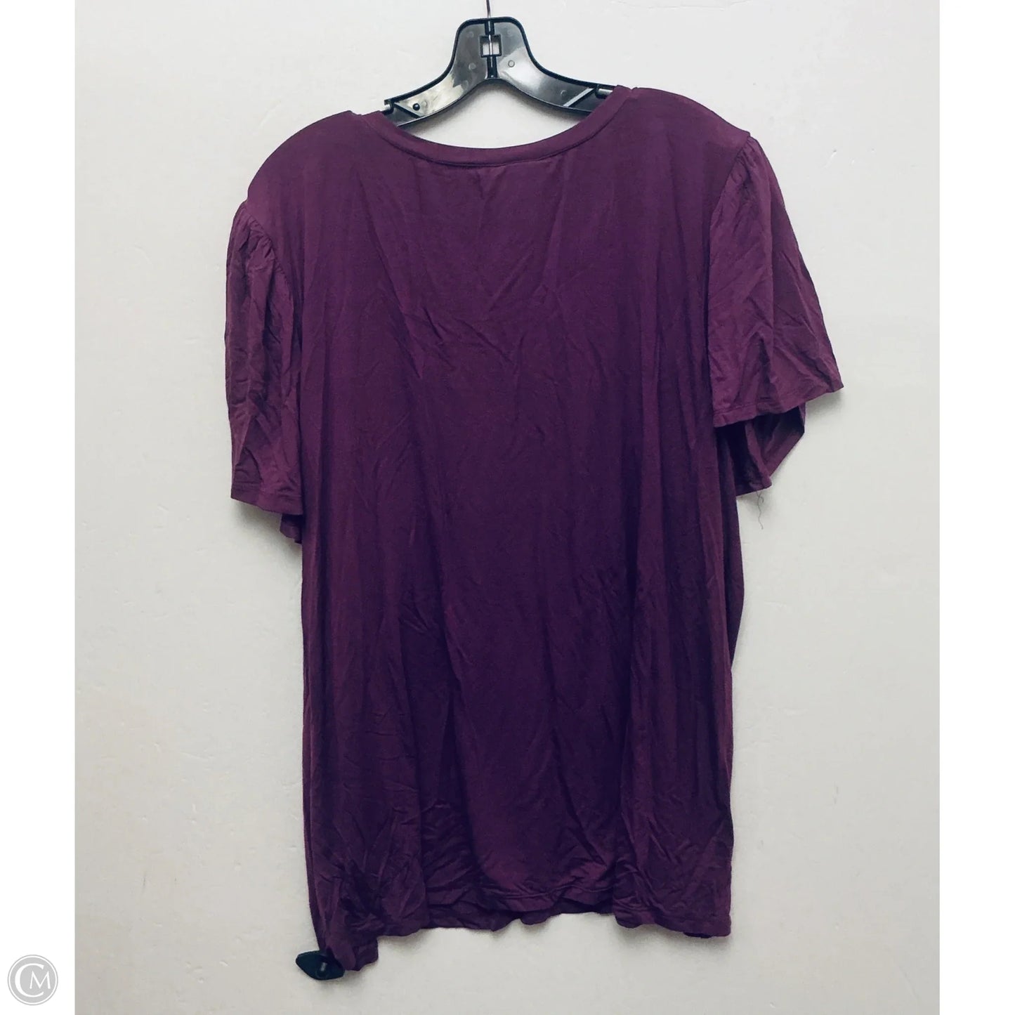 Top Short Sleeve Basic By Lularoe In Purple, Size: 3x