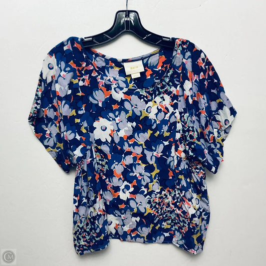 Top Short Sleeve By Maeve In Blue, Size: S