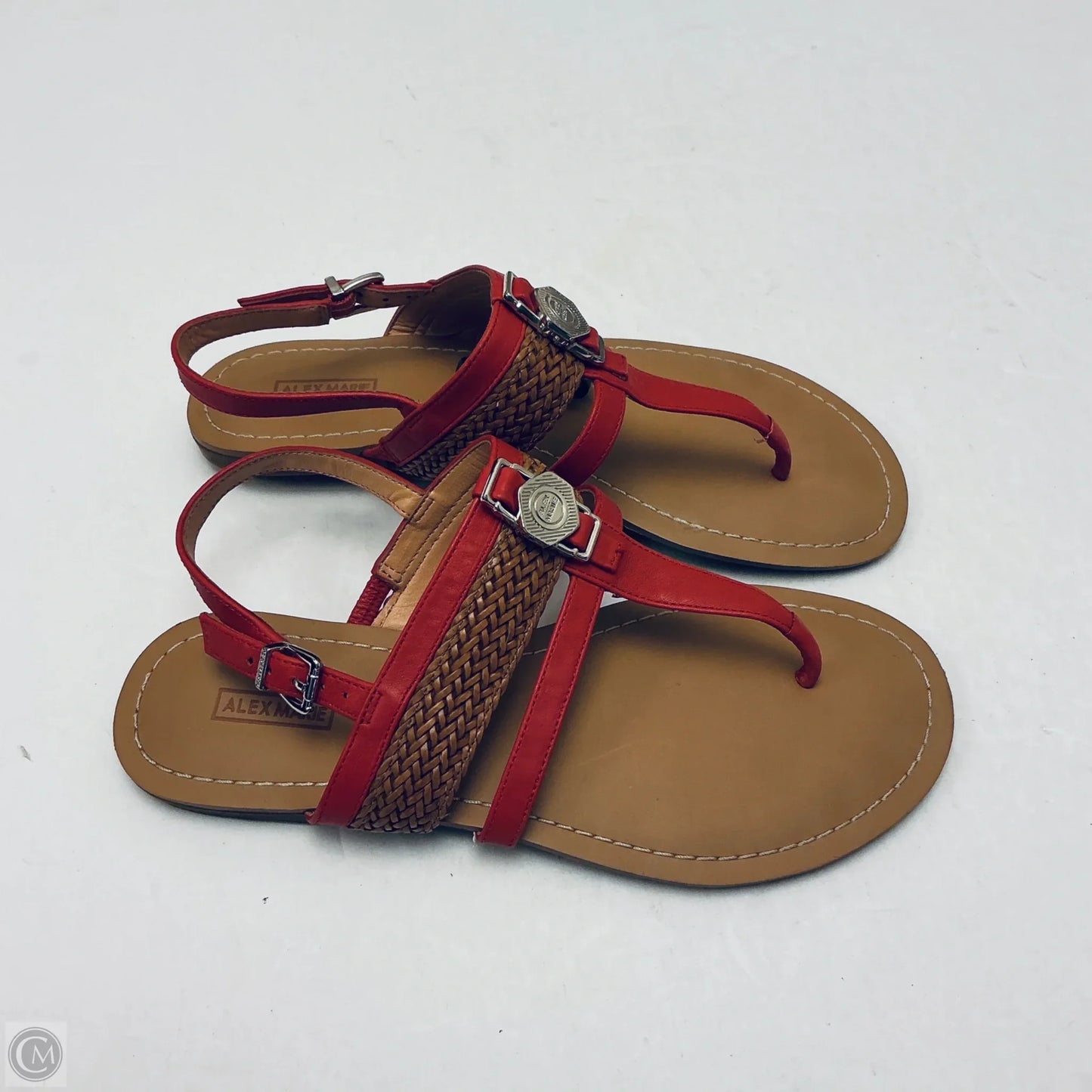 Sandals Flats By Alex Marie In Red, Size: 7