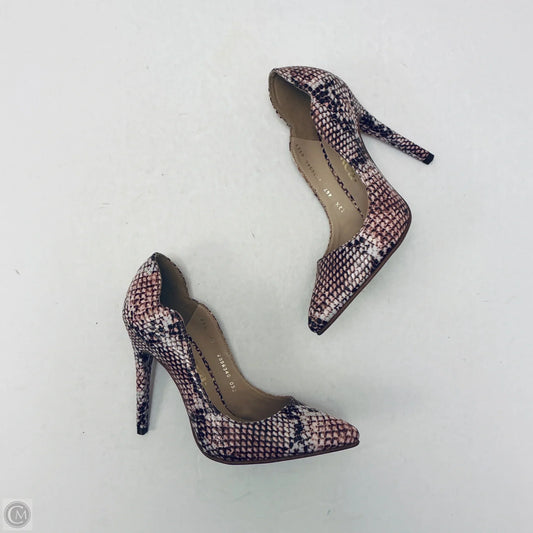 Shoes Heels Stiletto By Andrea In Snakeskin Print, Size: 6.5