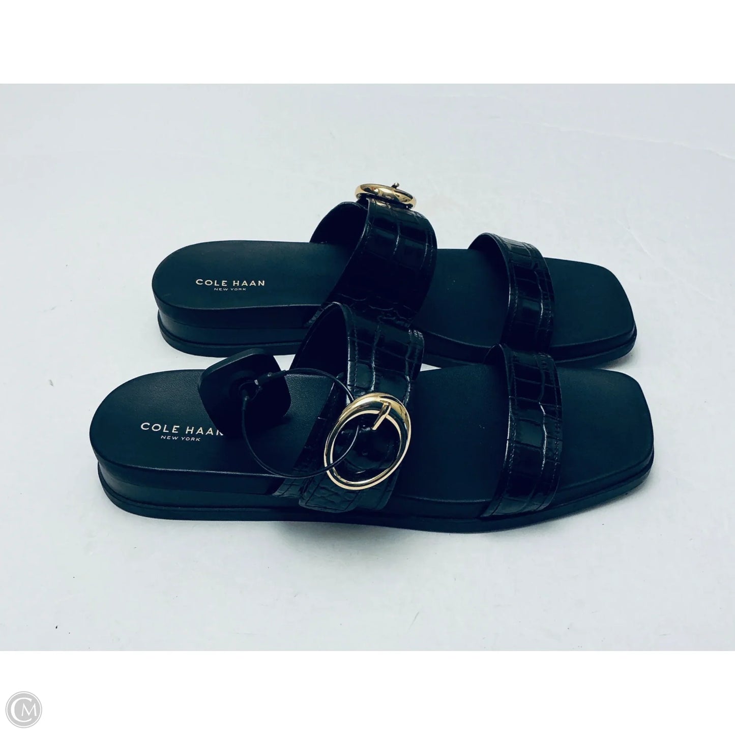 Sandals Flats By Cole-haan In Black, Size: 10