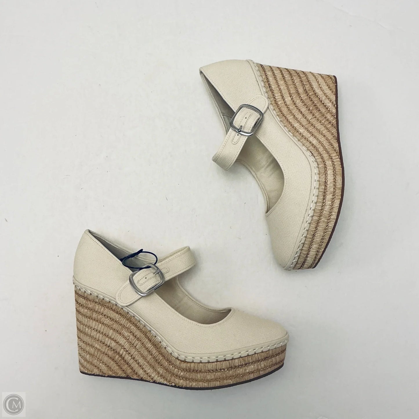 Shoes Heels Wedge By Steve Madden In Beige, Size: 11