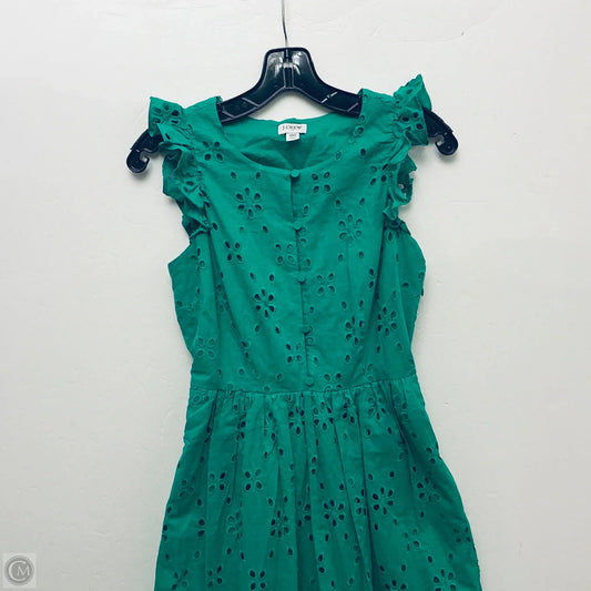Dress Casual Midi By J. Crew In Green, Size: 0