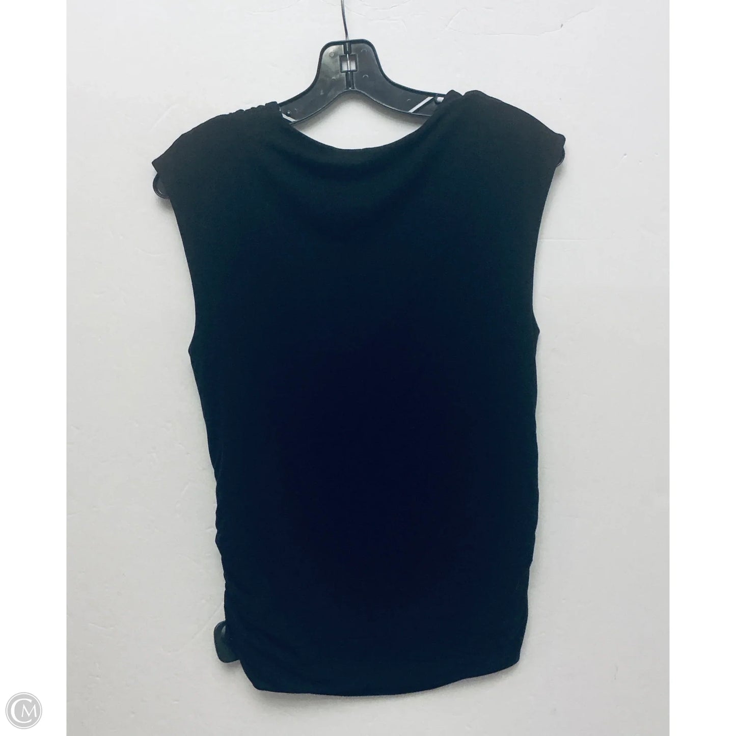 Top Short Sleeve By Loft In Black, Size: L