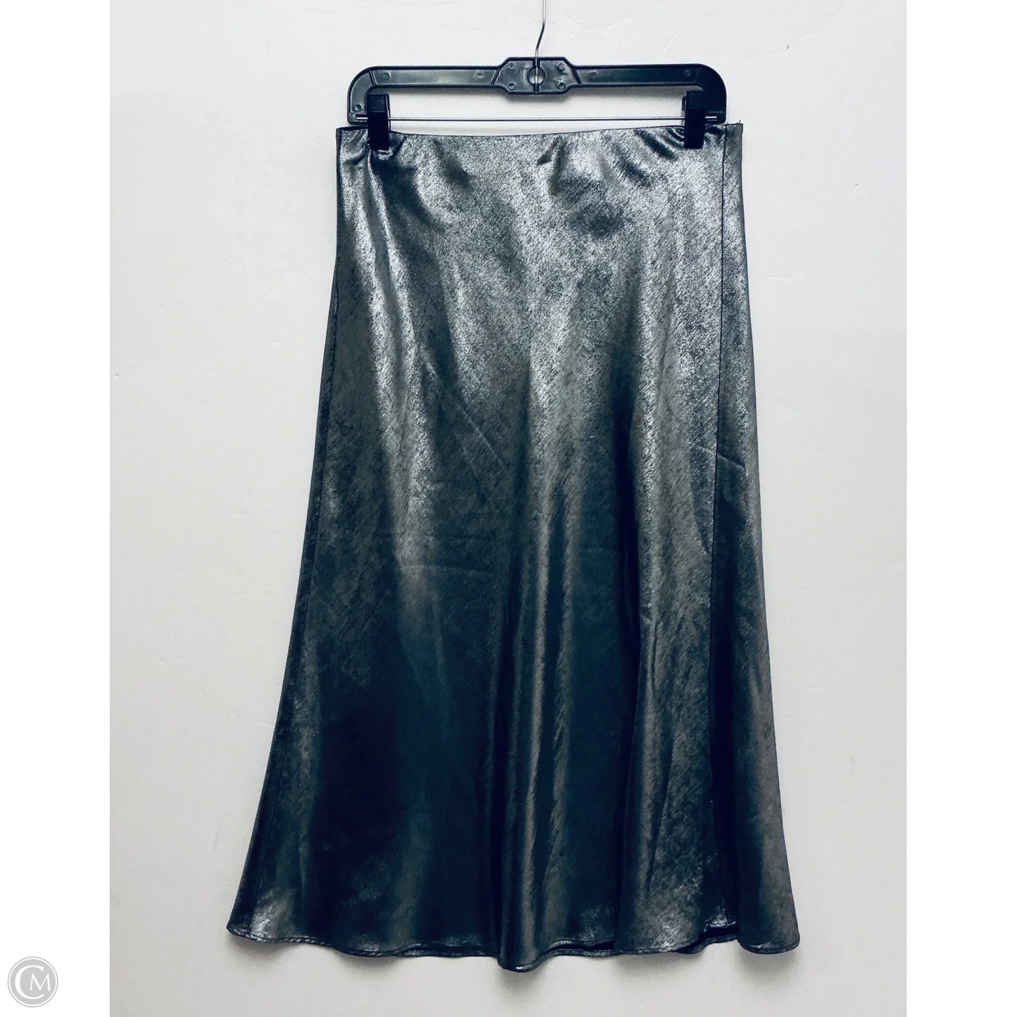 Skirt Midi By Loft In Silver, Size: M