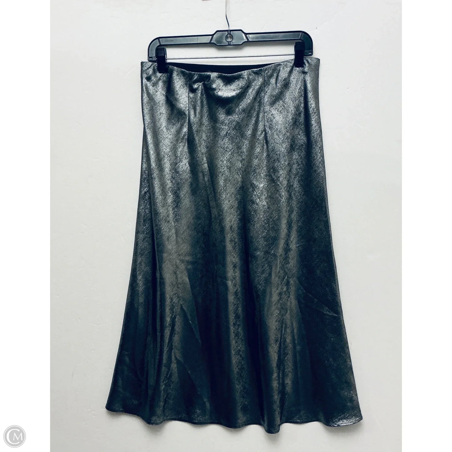 Skirt Midi By Loft In Silver, Size: M