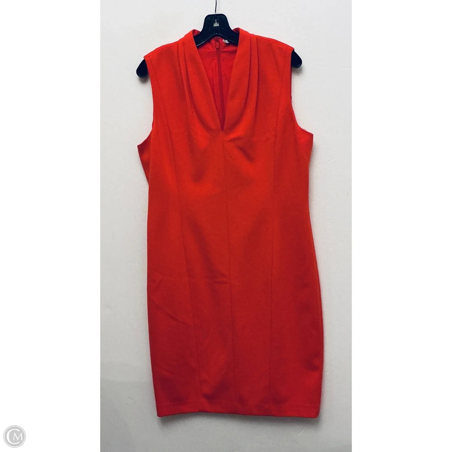 Dress Casual Midi By T Tahari In Orange, Size: 16