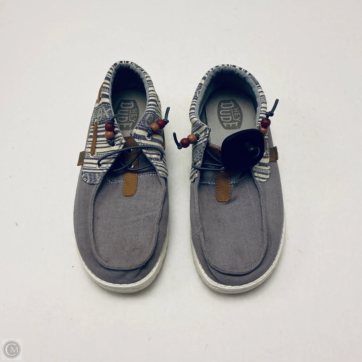 Shoes Sneakers By Hey Dude In Grey, Size: 9
