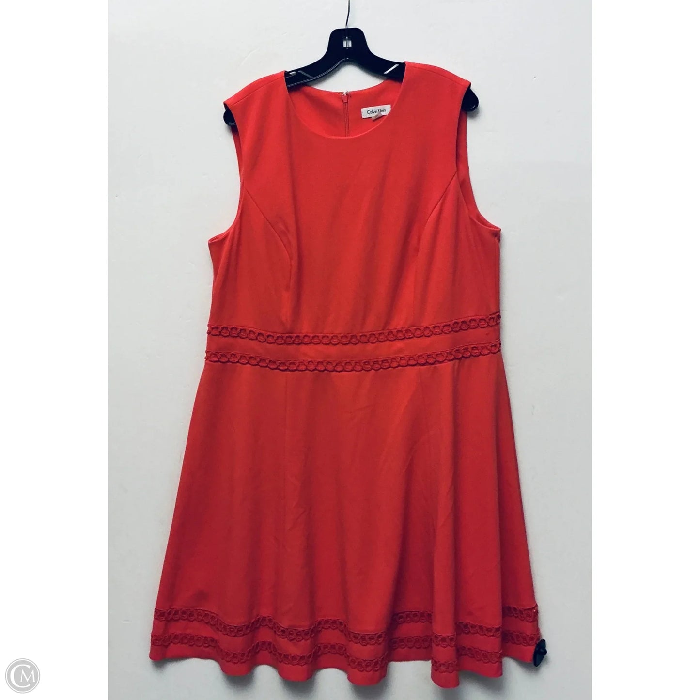 Dress Casual Short By Calvin Klein In Pink, Size: xxl
