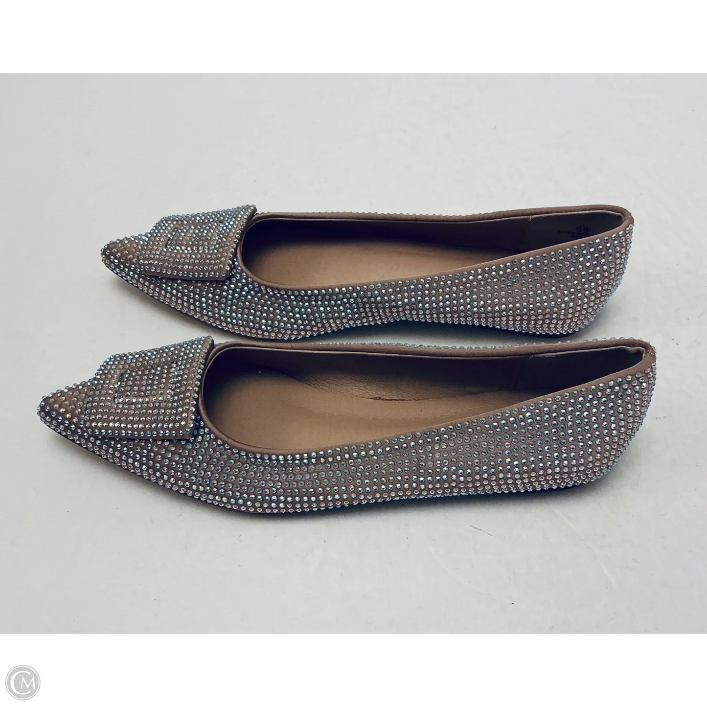 Shoes Flats By Liliana In Silver, Size: 10