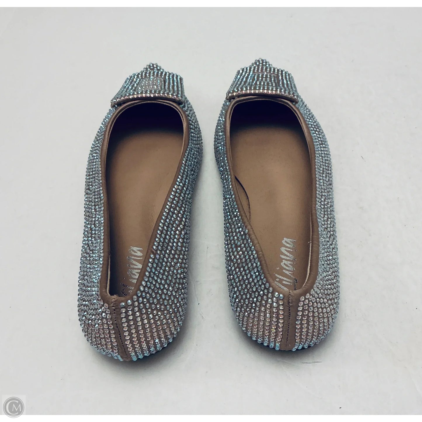 Shoes Flats By Liliana In Silver, Size: 10