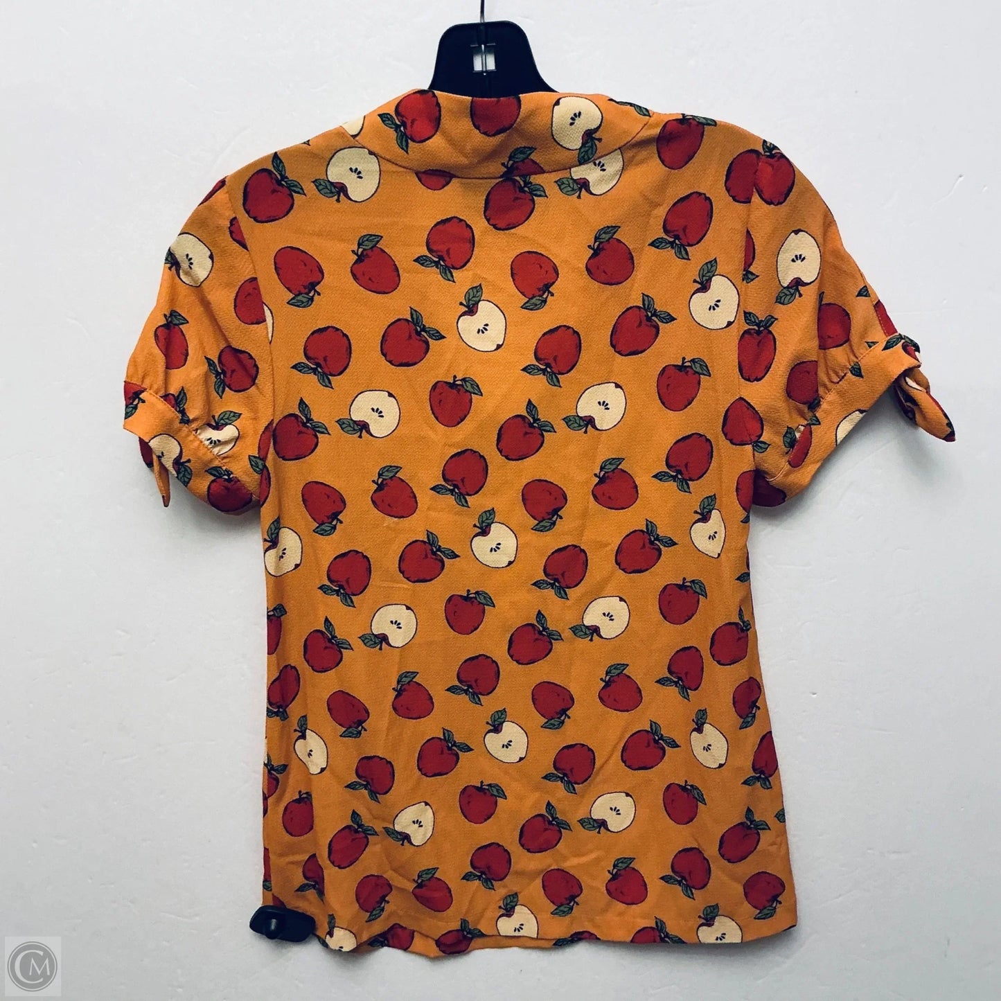 Top Short Sleeve Basic By Modcloth In Yellow, Size: Xxs