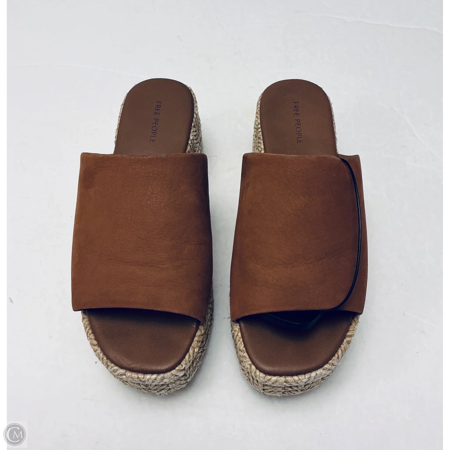 Sandals Heels Wedge By Free People In Brown, Size: 6