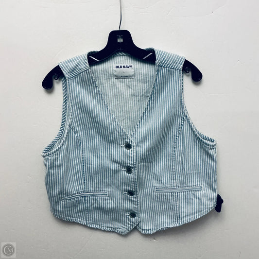 Vest Other By Old Navy In Striped Pattern, Size: L