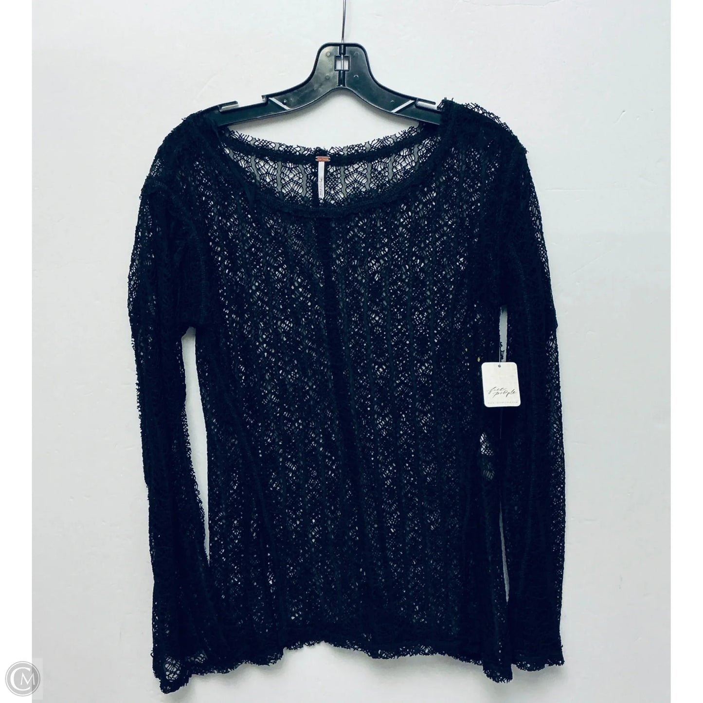 Top Long Sleeve By Free People In Black, Size: L