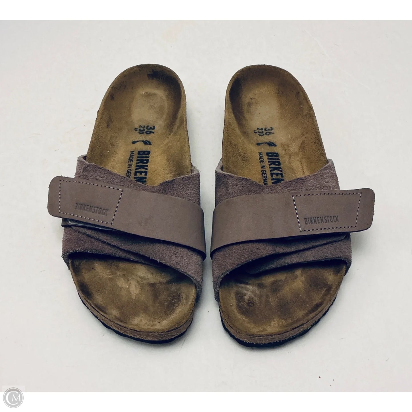 Sandals Flats By Birkenstock In Brown, Size: 6