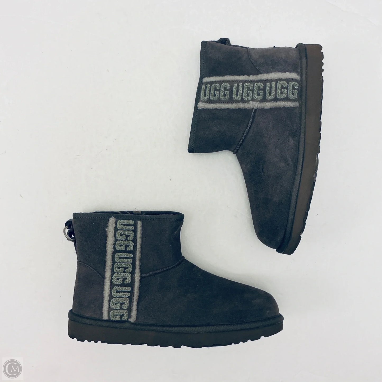 Boots Designer By Ugg In Grey, Size: 9