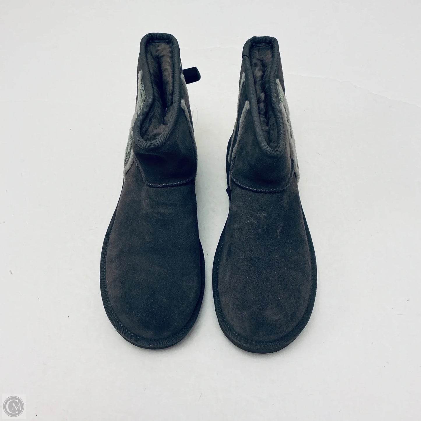 Boots Designer By Ugg In Grey, Size: 9