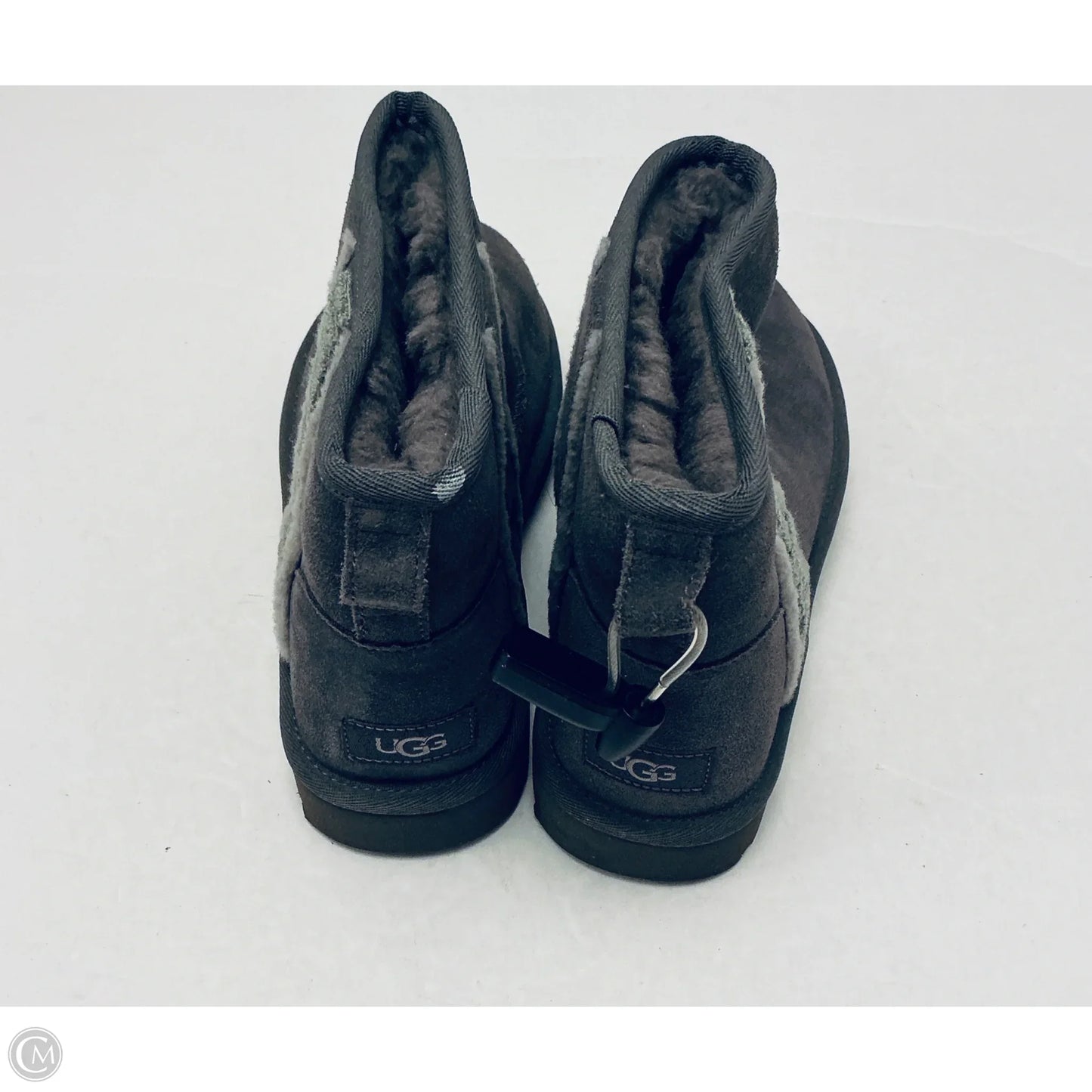 Boots Designer By Ugg In Grey, Size: 9