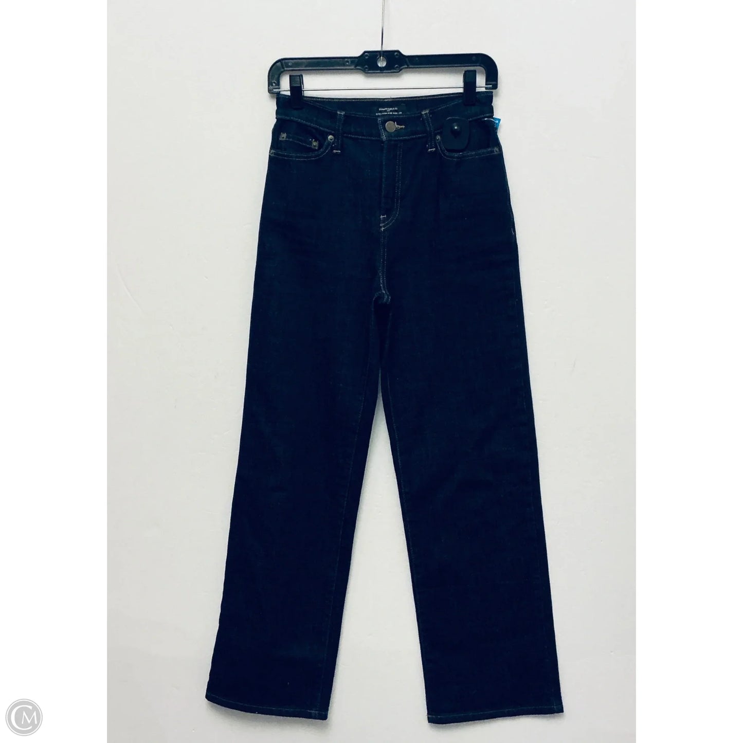 Jeans Straight By Banana Republic In Blue Denim, Size: 0