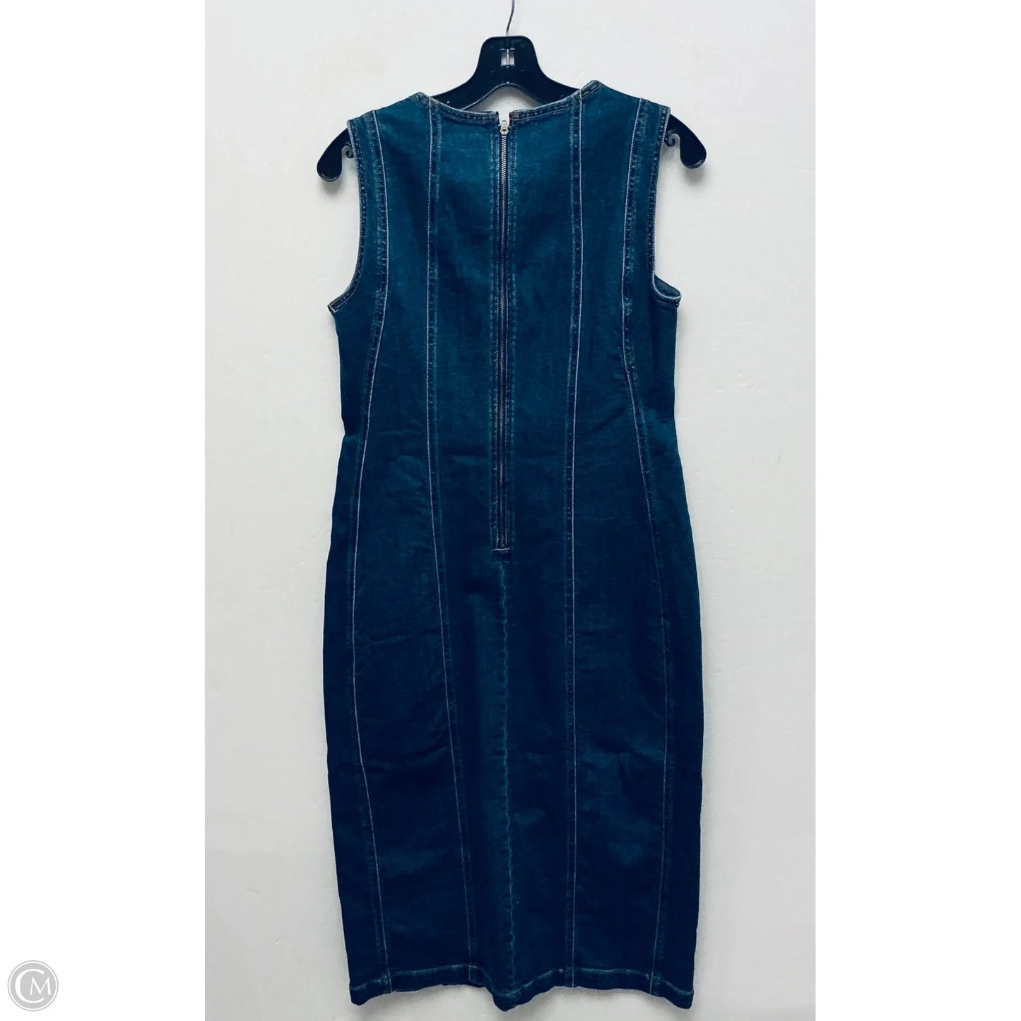 Dress Casual Midi By Sofia By Sofia Vergara In Blue Denim, Size: M