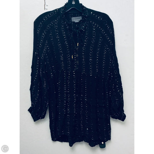 Top Long Sleeve Basic By Anthropologie In Black, Size: S