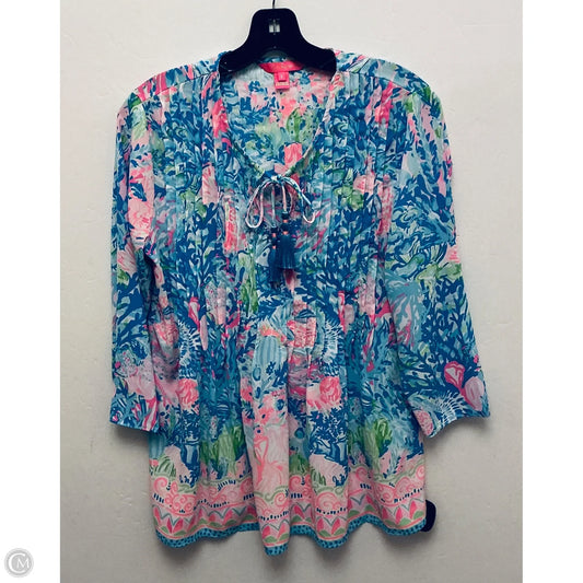 Top Long Sleeve Designer By Lilly Pulitzer In Multi-colored, Size: S