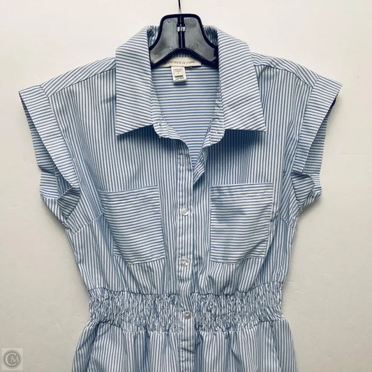 Dress Casual Short By Monteau In Striped Pattern, Size: S