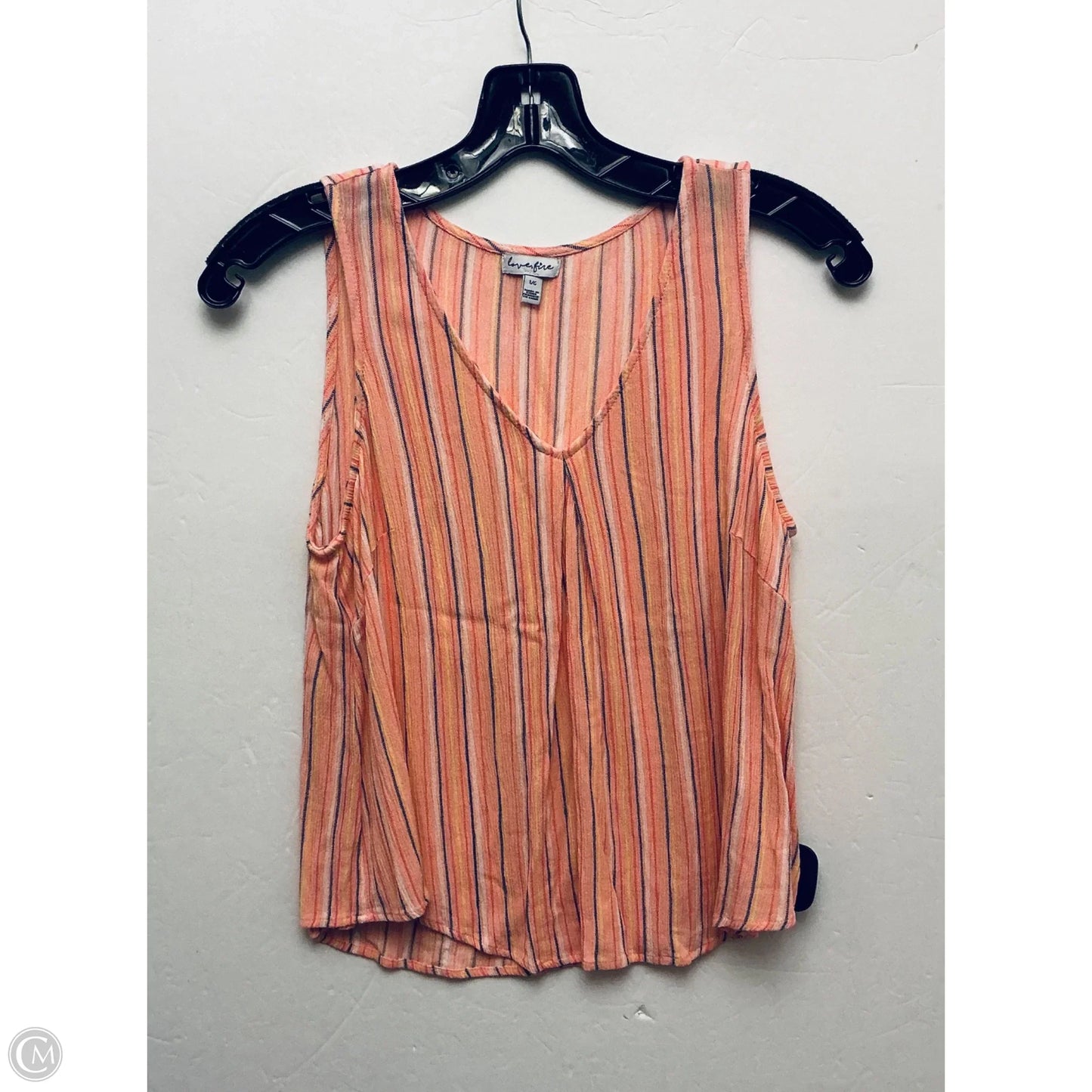 Top Sleeveless Basic By Love Fire In Pink, Size: L