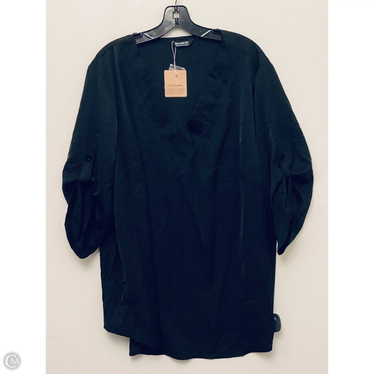 Top Short Sleeve By Cmb In Black, Size: 22