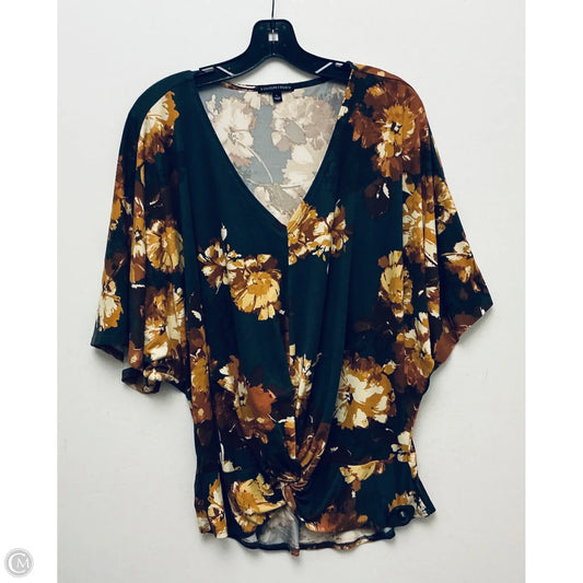 Top Short Sleeve Basic By Signature Studio In Black, Size: L