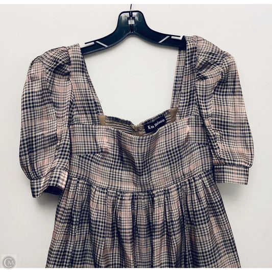 Dress Casual Short By En Saison In Brown, Size: S