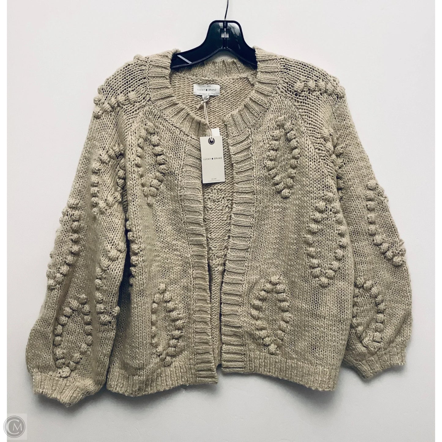 Sweater Cardigan By Lucky Brand In Brown, Size: S