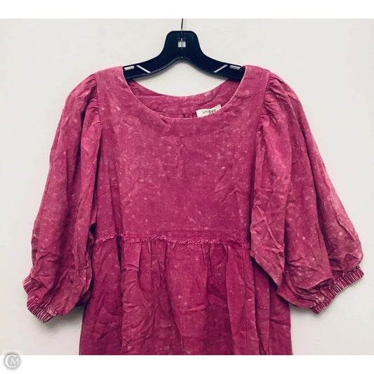 Dress Casual Short By Umgee In Pink, Size: S