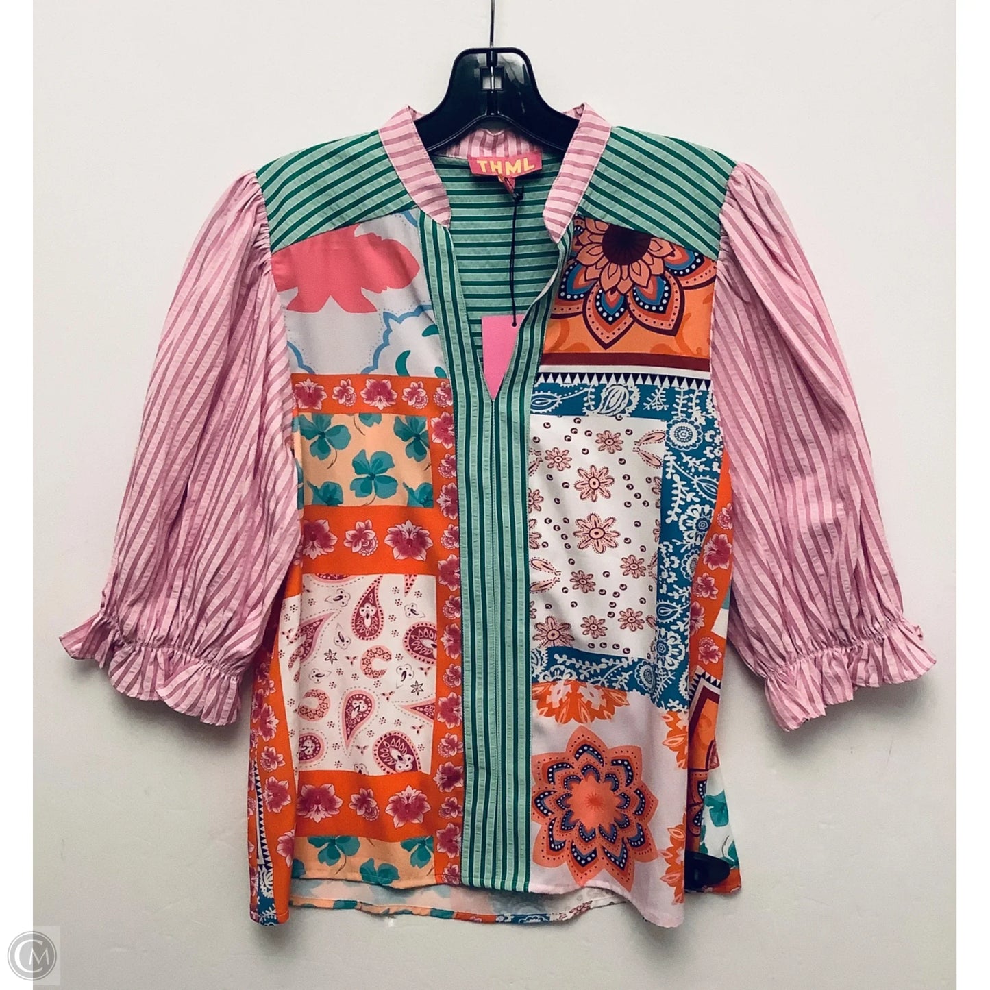 Top Long Sleeve Basic By Thml In Pink, Size: Xs