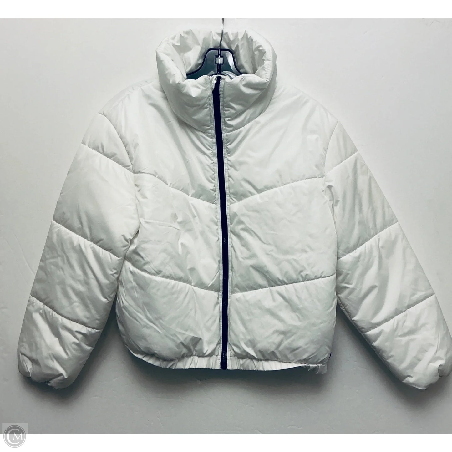 Jacket Puffer & Quilted By Wild Fable In White, Size: M