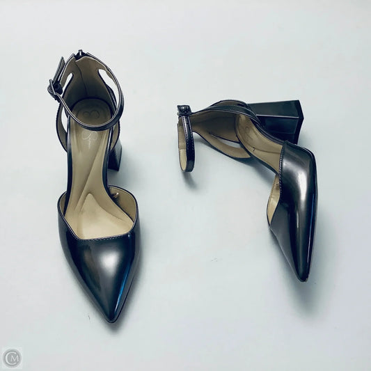 Shoes Heels Kitten By Jessica Simpson In Silver, Size: 5.5