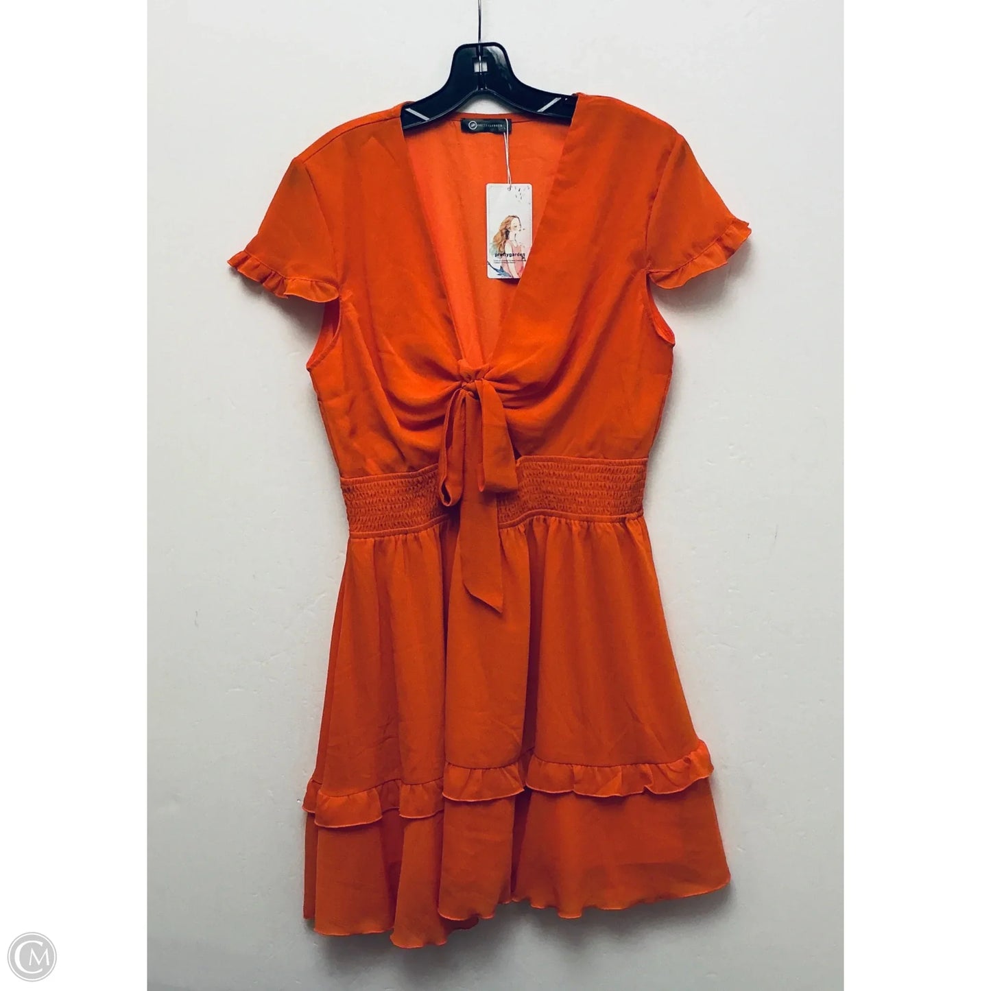 Dress Casual Short By Prettygarden In Orange, Size: L