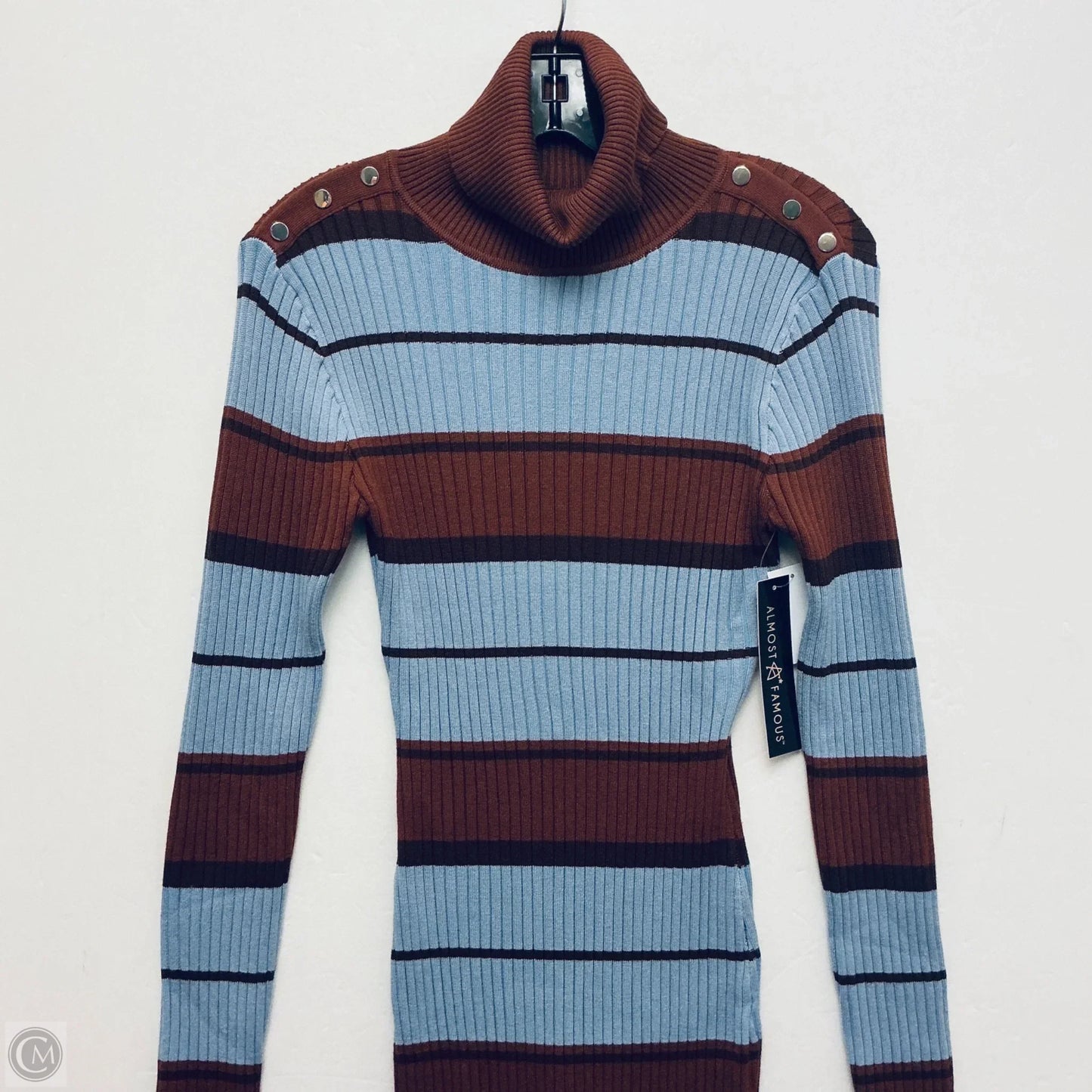 Dress Casual Midi By Almost Famous In Striped Pattern, Size: Xl