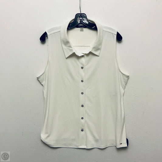 Top Sleeveless Basic By Tommy Hilfiger In White, Size: Xl