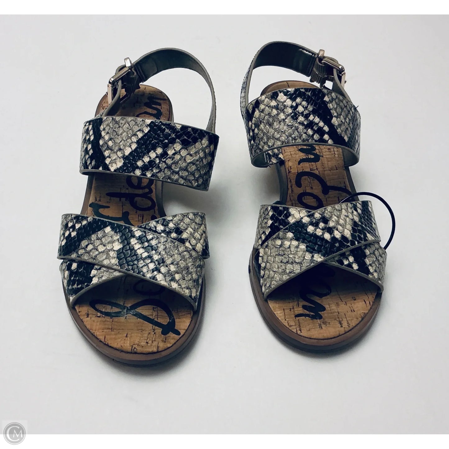 Sandals Heels Kitten By Sam Edelman In Animal Print, Size: 6