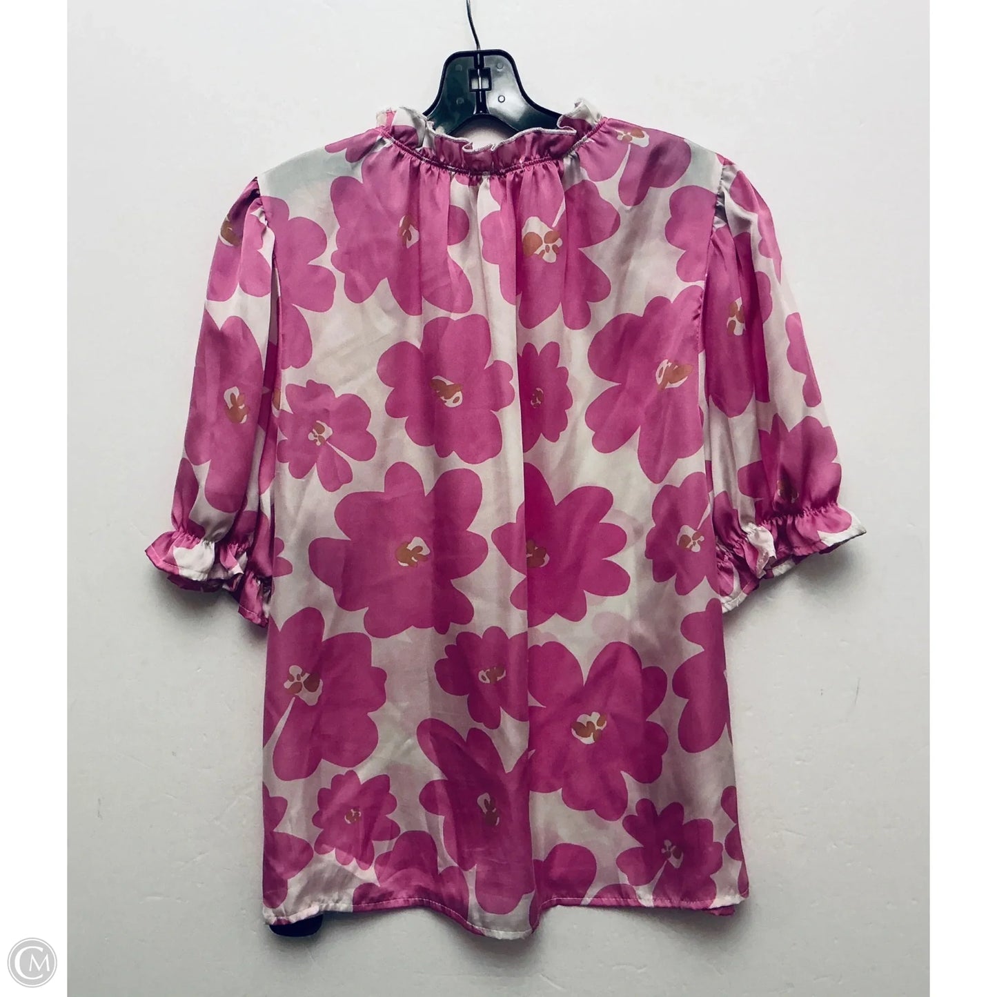 Top Short Sleeve Basic By Entro In Pink, Size: M