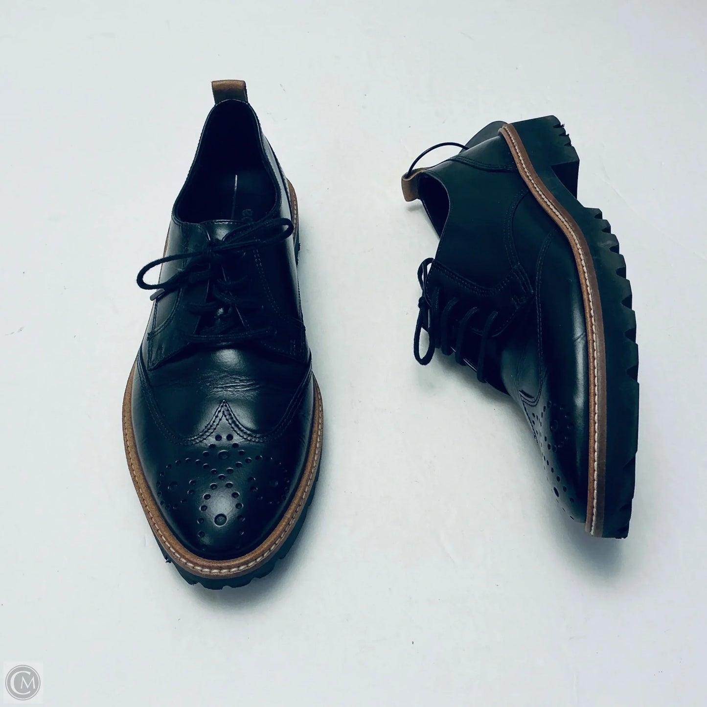 Shoes Flats By Ecco In Black, Size: 6.5