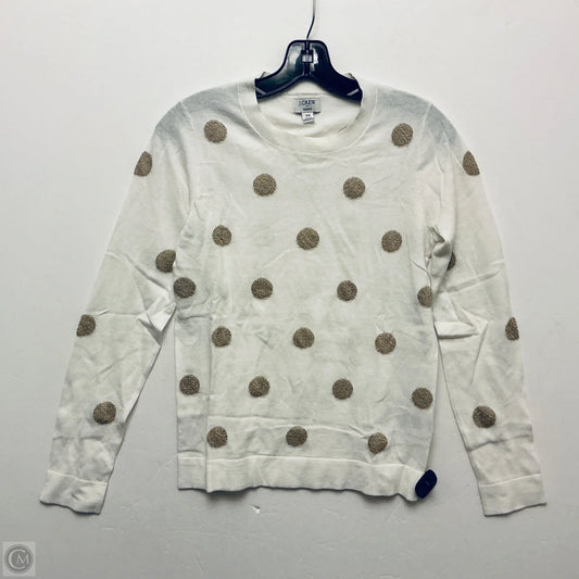 Top Long Sleeve By J. Crew In White, Size: Xs