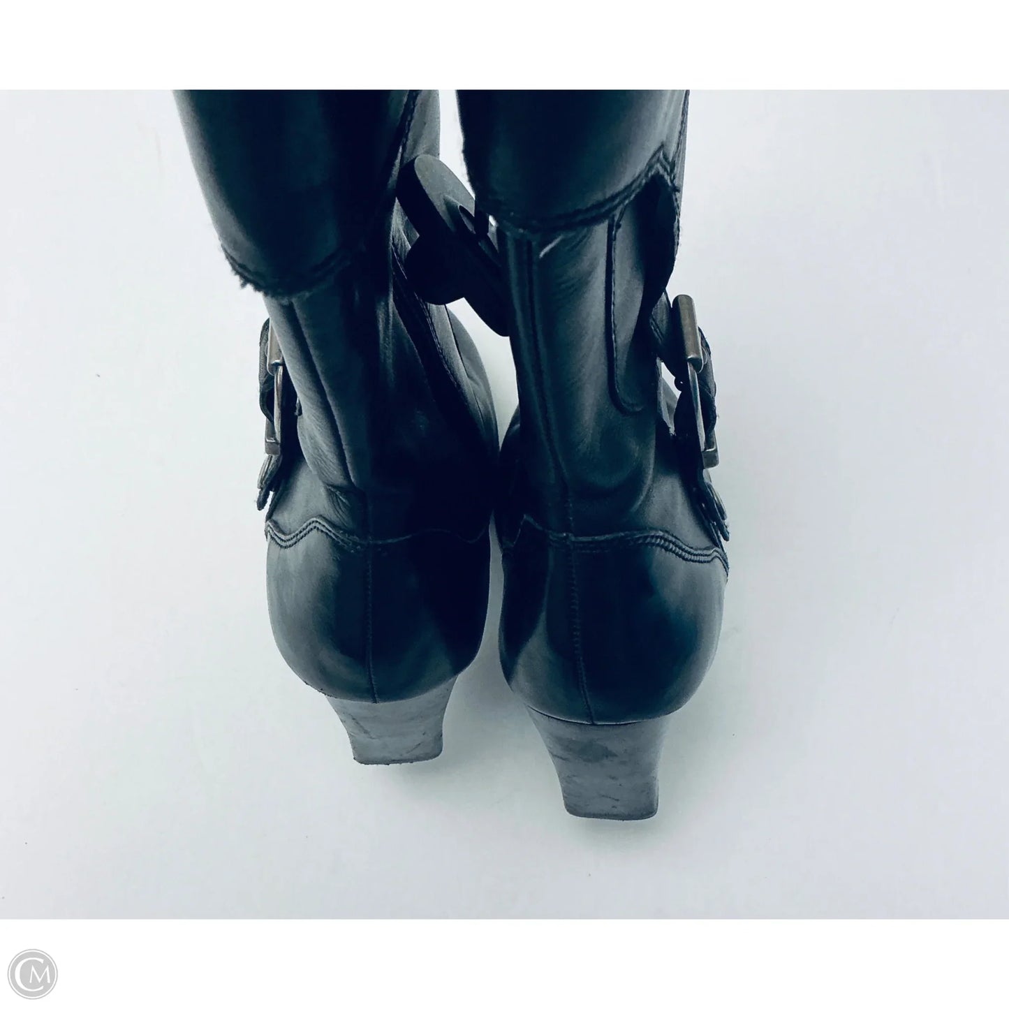 Boots Ankle Heels By Harley Davidson In Black, Size: 7