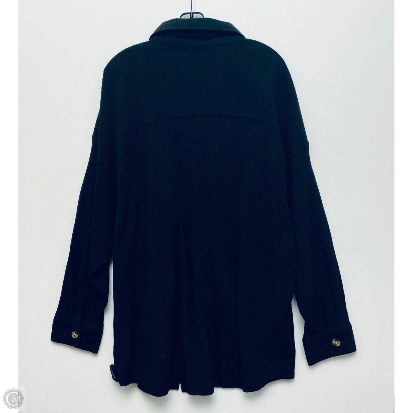 Jacket Shirt By Terra & Sky In Black, Size: 3x