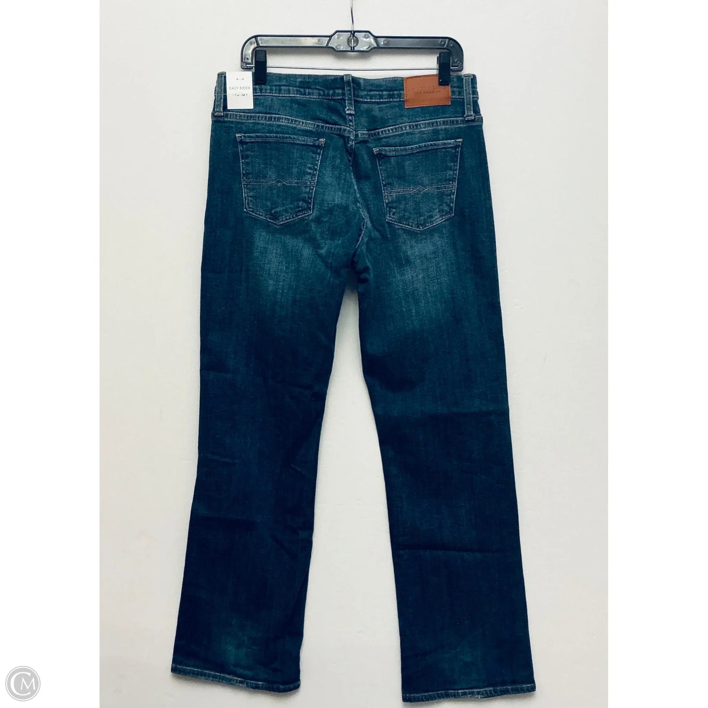 Jeans Straight By Lucky Brand In Blue Denim, Size: 12