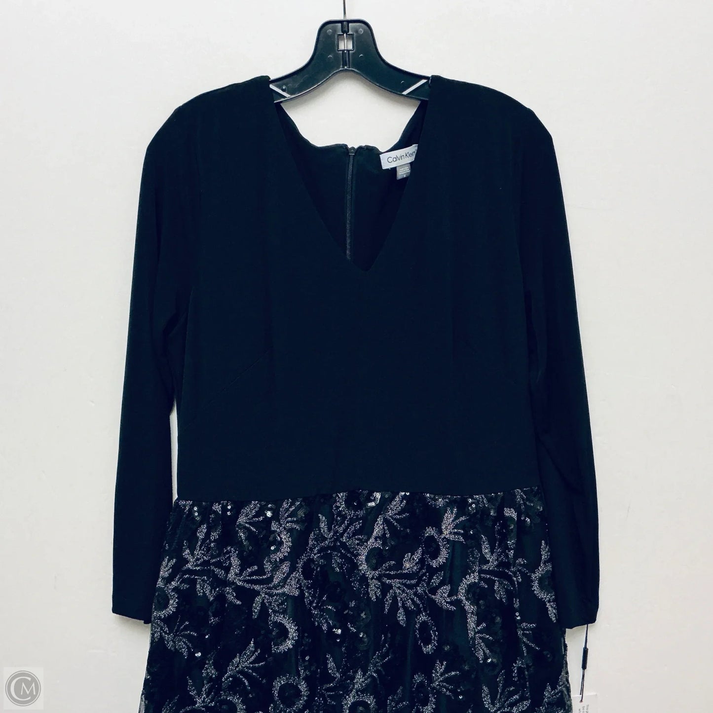 Dress Party Short By Calvin Klein In Black, Size: 14